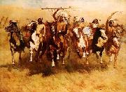 Frederick Remington Victory Dance oil on canvas